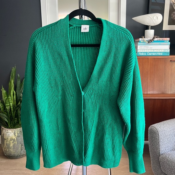 CAbi Sweaters - Cabi Clothing Chic Green Oversized Cardigan